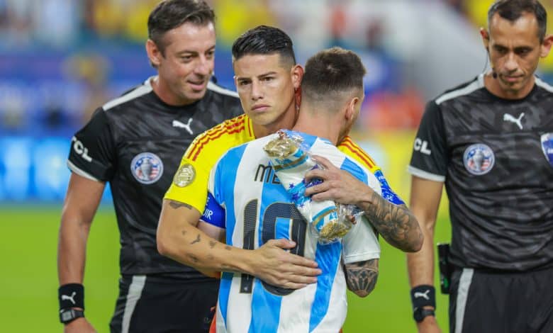 james rodriguez vs messi selecciones sudamericanas