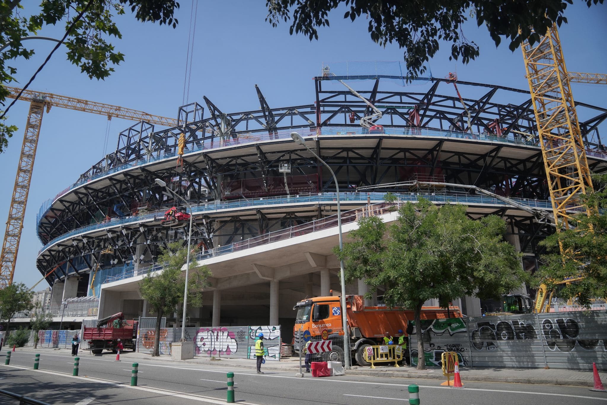 Camp Nou en obras Barcelona local