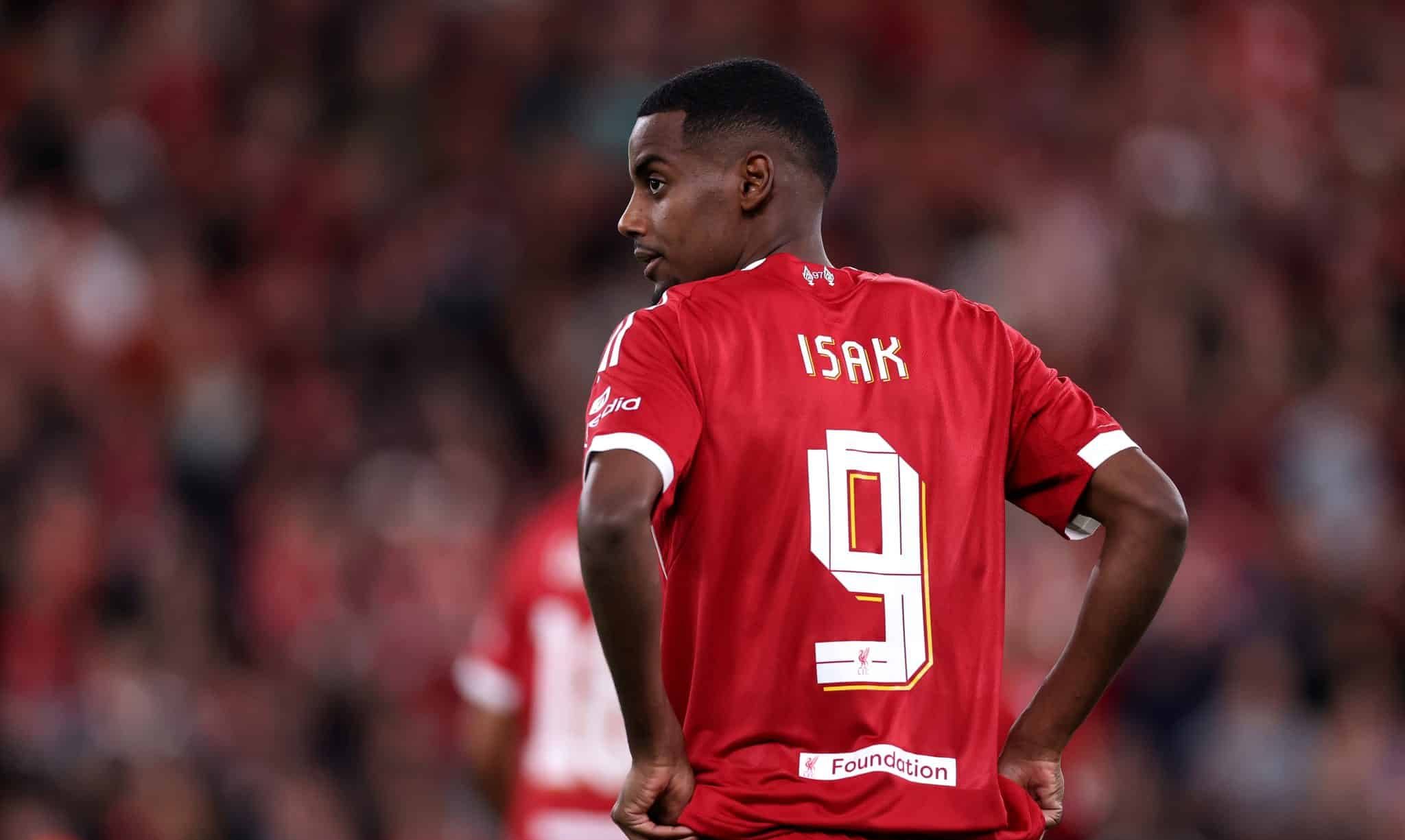 Alexander Isak es baja en el Liverpool vs Real Madrid