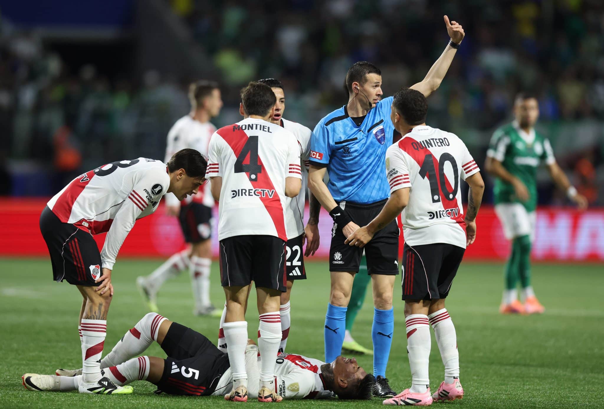 Juan Portillo, lesionado en River vs Palmeiras: ¿Qué le pasó? (Getty Images)