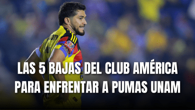 PORTADA_Las 5 bajas del Club América para enfrentar a Pumas UNAM