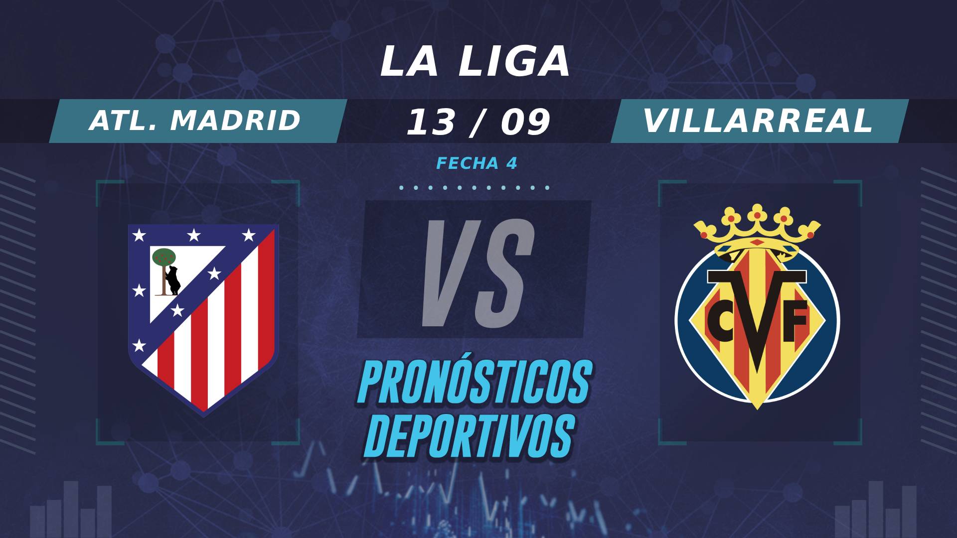 Pronósticos de Atlético de Madrid vs Villarreal ¿Quién es el favorito en la Fecha 4 de LaLiga?