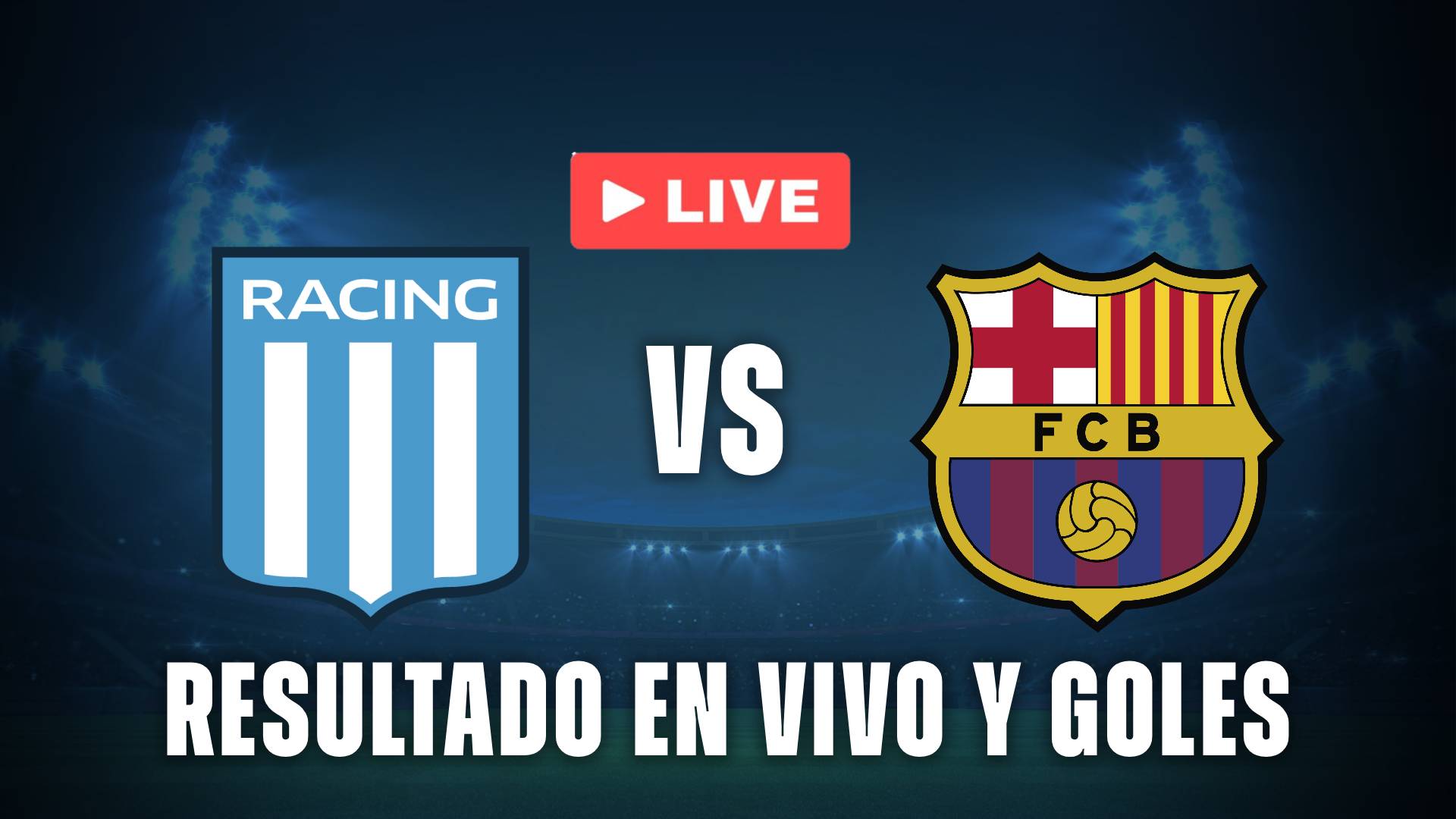 Racing vs Barcelona en vivo