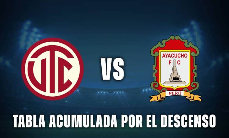 UTC vs Ayacucho tabla