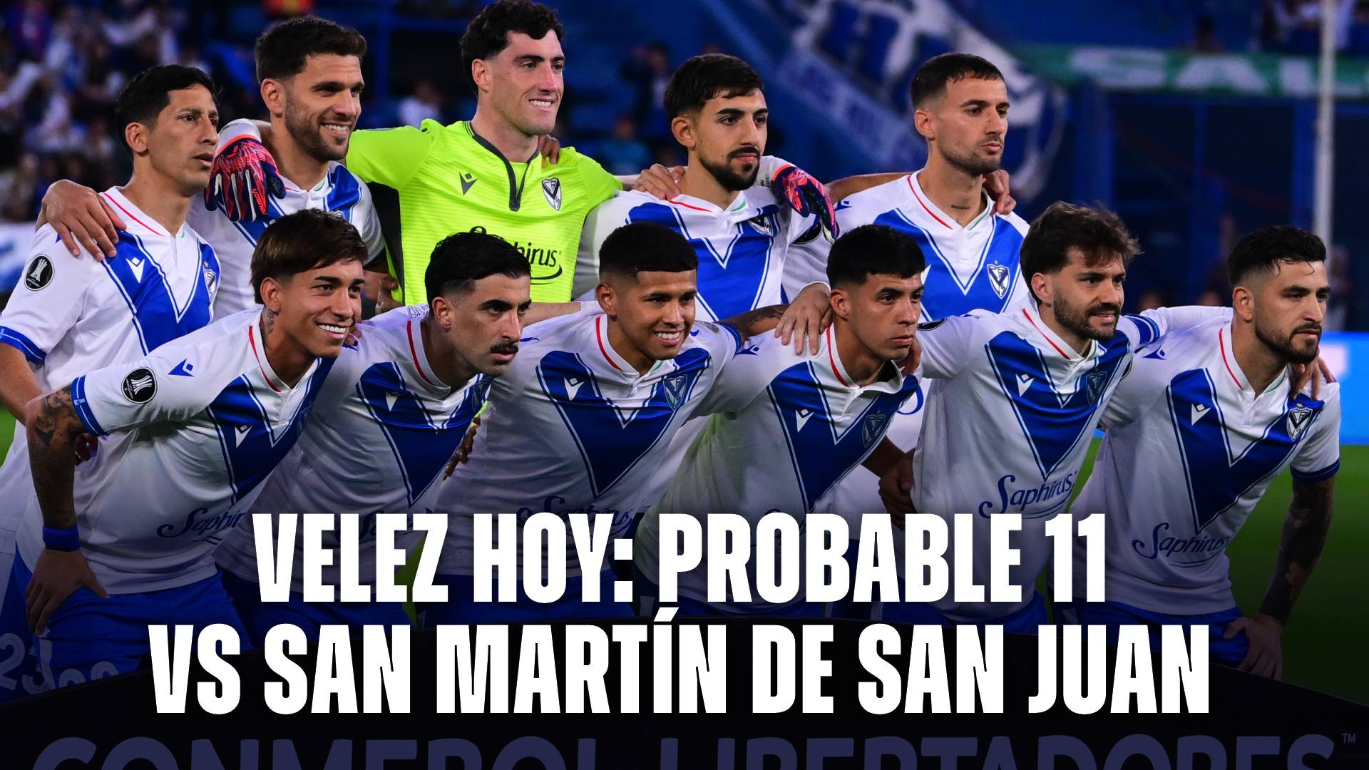 Velez vs San Martin SJ probable formación