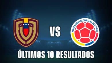 Venezuela vs Colombia últimos 10 resultados en Venezuela