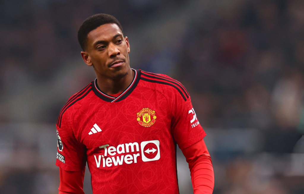 Anthony Martial con Manchester United en 2023