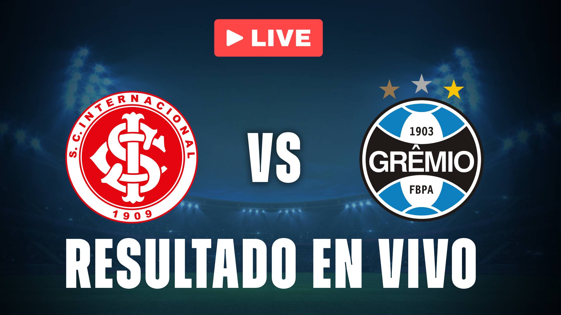 Inter vs Gremio: resultado EN VIVO y estadísticas en el Clásico Gaucho