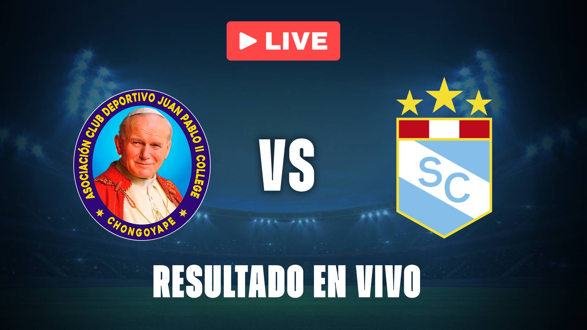 Juan Pablo College vs Sporting Cristal: resultado en VIVO y donde ver