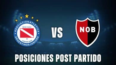 Argentinos vs Newells posiciones post partido