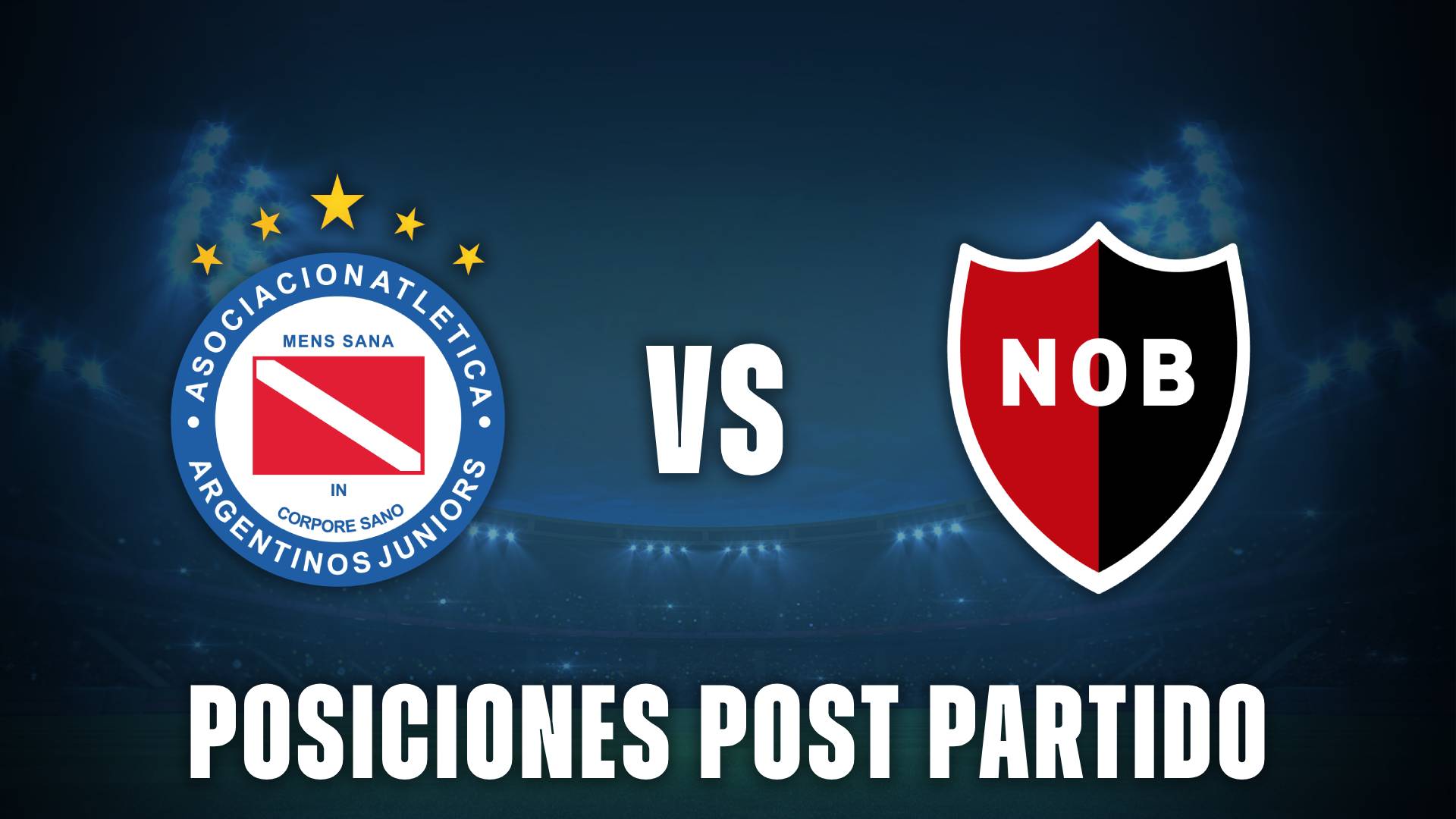 Argentinos vs Newells posiciones post partido