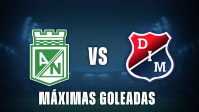 Atlético Nacional vs DIM goleadas
