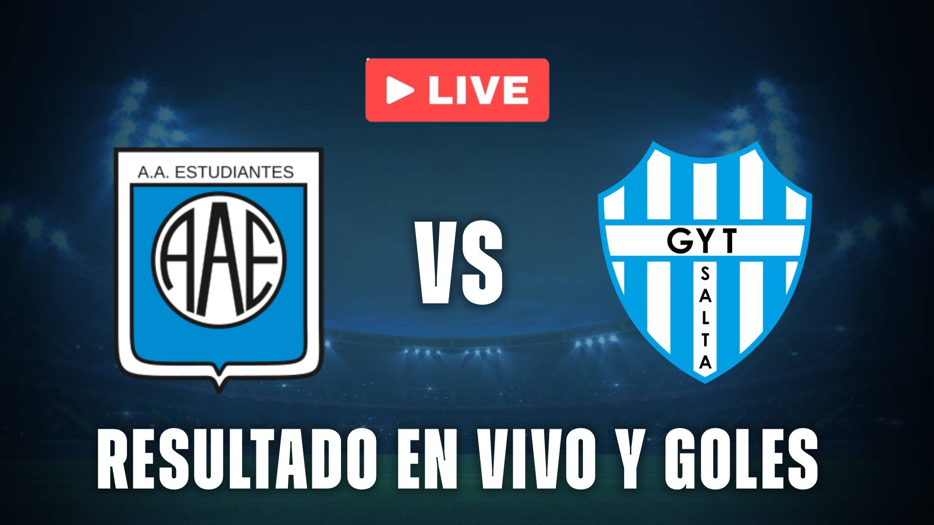 Estudiantes (RC) vs Gimnasia y Tiro resultado vivo