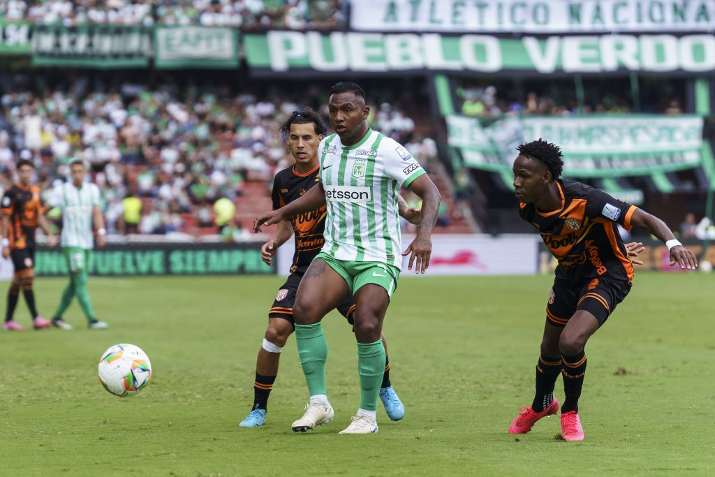 Alfredo Morelos, suplente de Atlético Nacional vs Boyacá Chico: ¿Qué pasó? liga betplay (Getty Images)