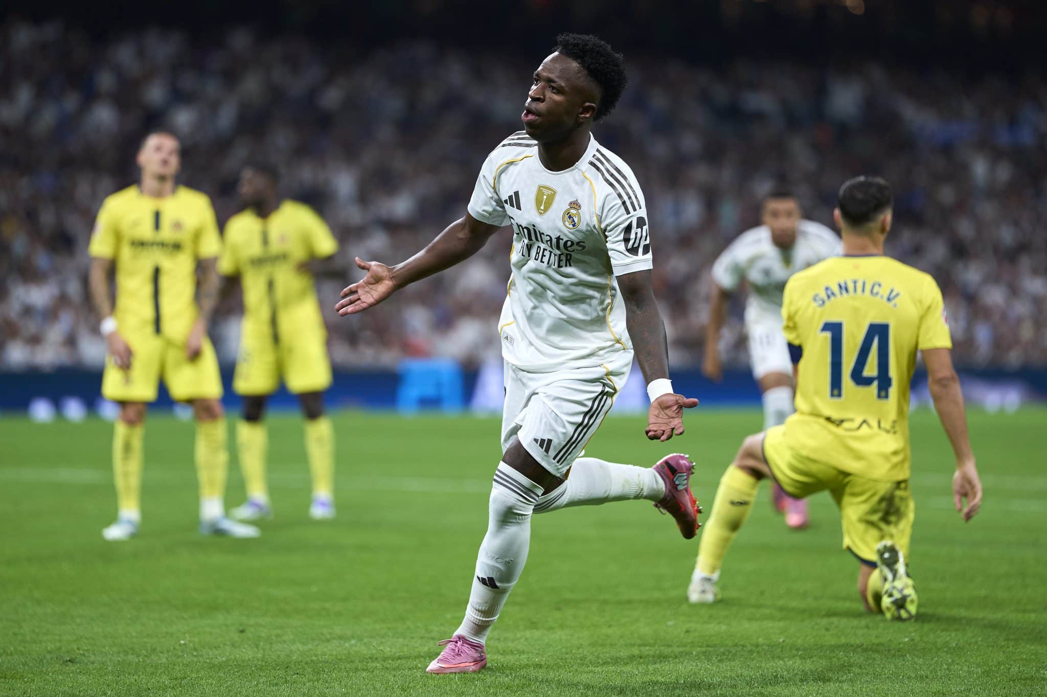 Vinicius JR: estadísticas vs Villarreal en el duelo por La Liga. (Getty Images)
