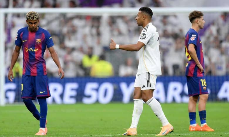 Real Madrid 2-1 Barcelona: estadísticas, remates y faltas del primer tiempo. (Getty Images)