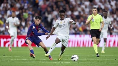Estadísticas de Vinicius durante el Clásico entre Real Madrid vs Barcelona. (Getty Images)