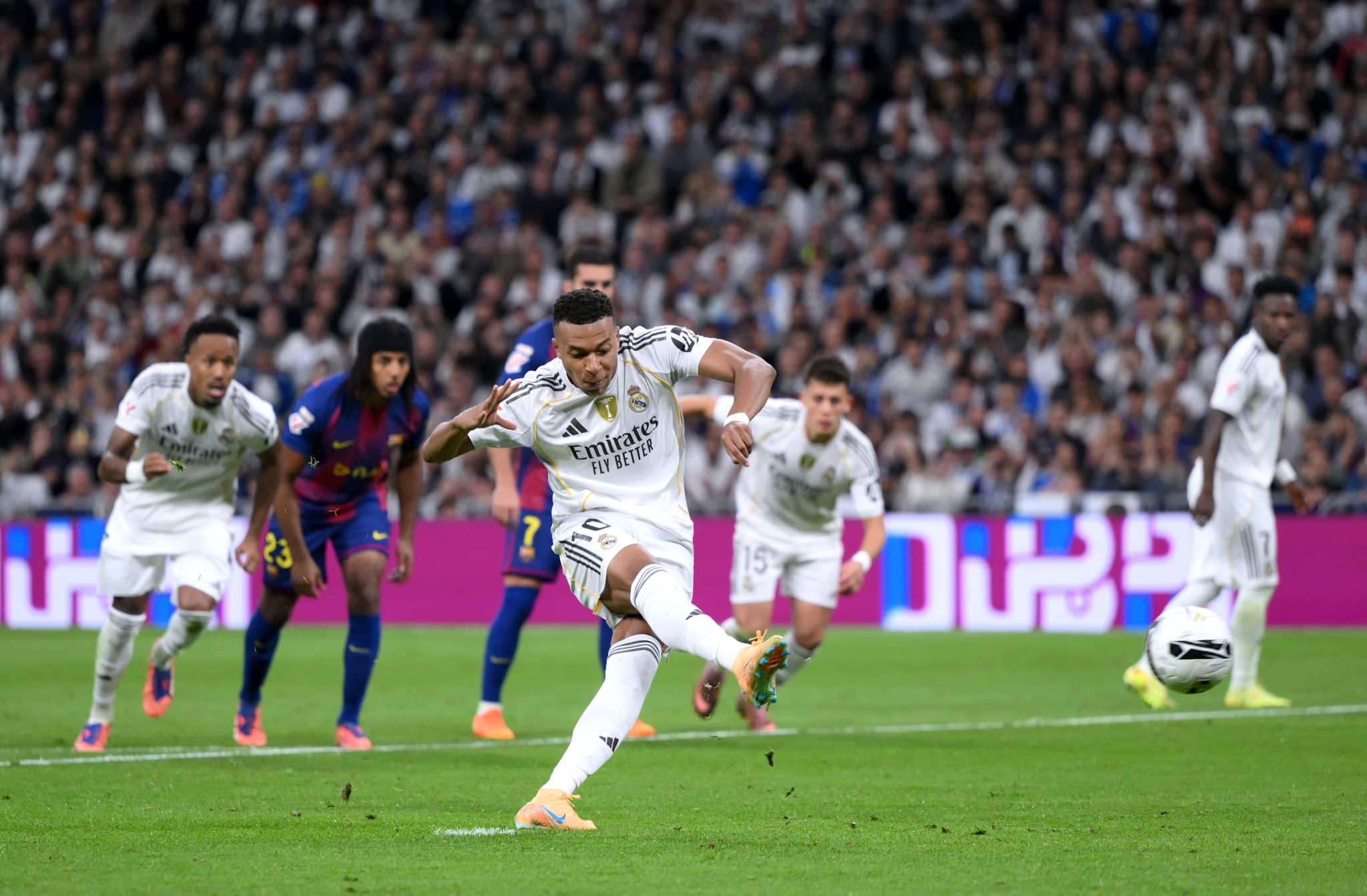 Cuánto penales ha errado Kylian Mbappé con el Real Madrid. (Getty Images)