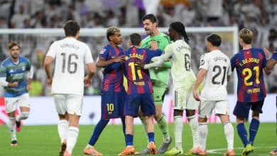Incidentes post Real Madrid vs Barcelona: expulsado y varias amarillas. (Getty Images)