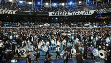 Recibimiento de Racing vs Flamengo: imágenes y videos. (Getty Images)