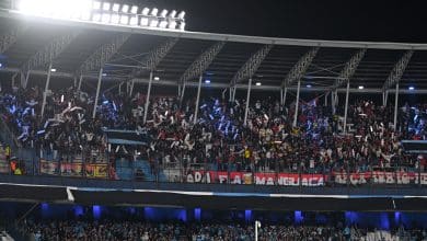 Incidentes tras Racing vs Flamengo a la salida del Cilindro de Avellaneda. (Getty Images)