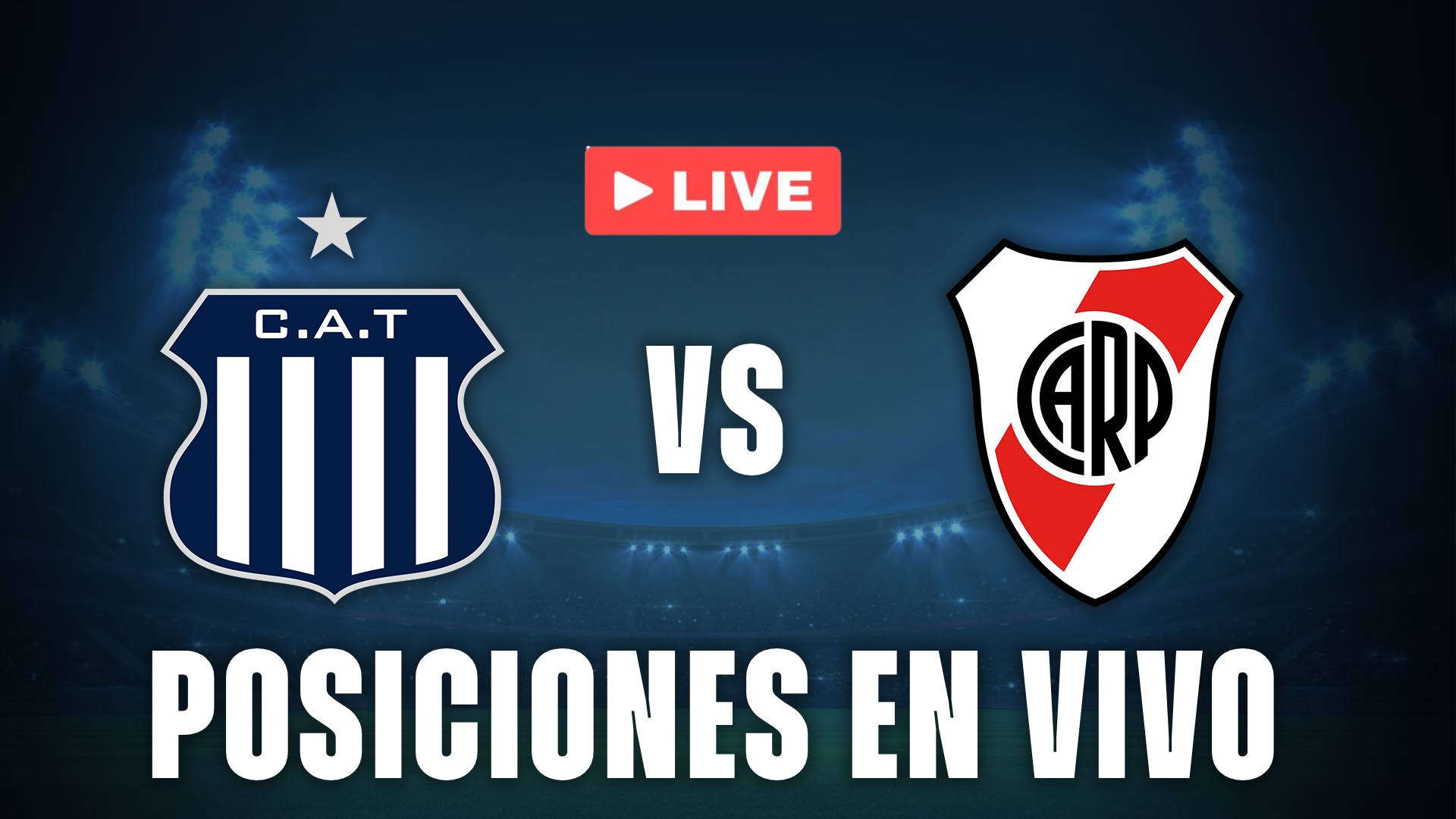 Posiciones Talleres vs River Tabla Anual