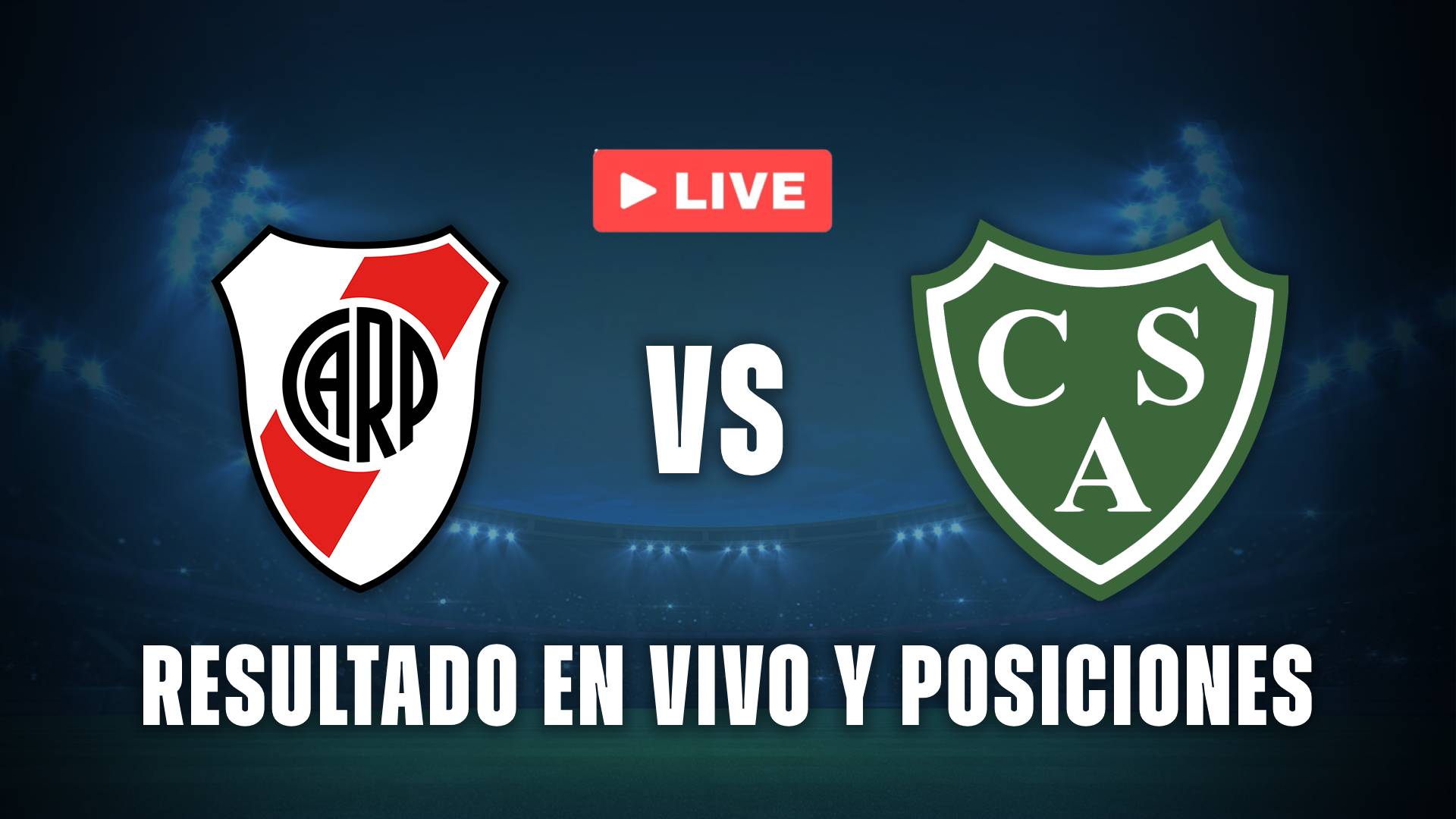 River vs Sarmiento posiciones