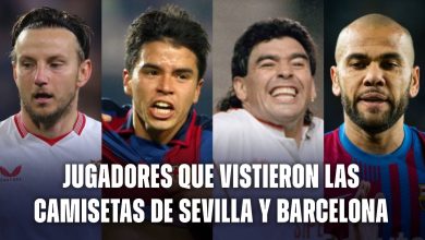 Sevilla vs Barcelona 2 camisetas