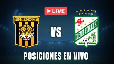 The Strongest vs Oriente Petrolero posiciones en vivo