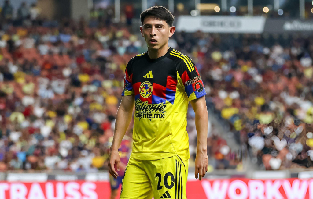 Alexis Gutiérrez con el Club América en mayo de 2025
