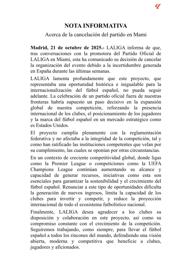 comunicado del villarreal vs barcelona