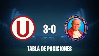 Universitario 3-0 Juan Pablo II: posiciones post partido y puntos para salir campeón