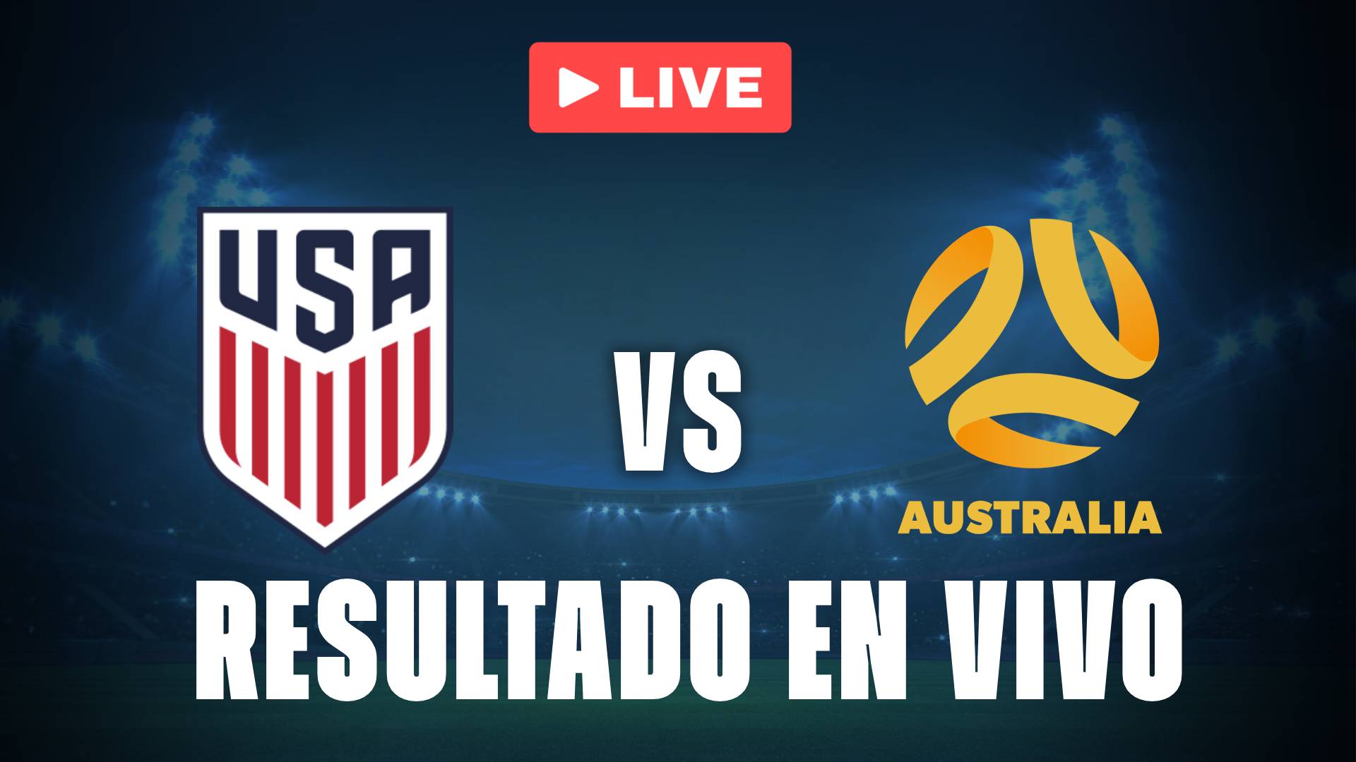 Estados Unidos vs Australia: resultado EN VIVO y estadísticas del partido