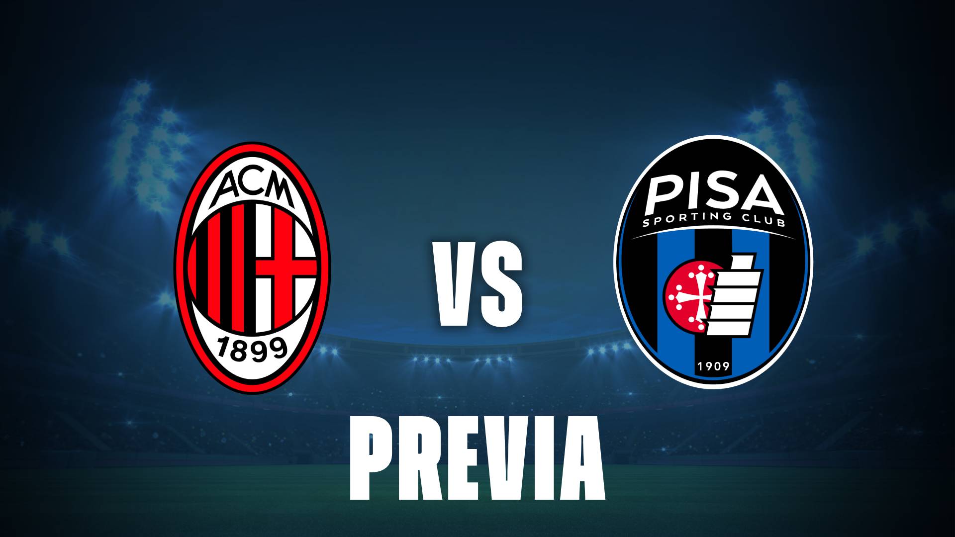 Milán vs Pisa: donde ver y posibles formaciones en la Serie A