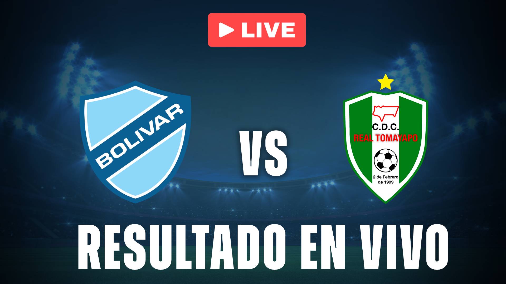 Bolívar vs Real Tomayapo: resultado EN VIVO y estadísticas de la Copa Paceña