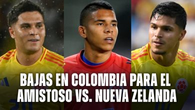 Bajas en Colombia amistoso