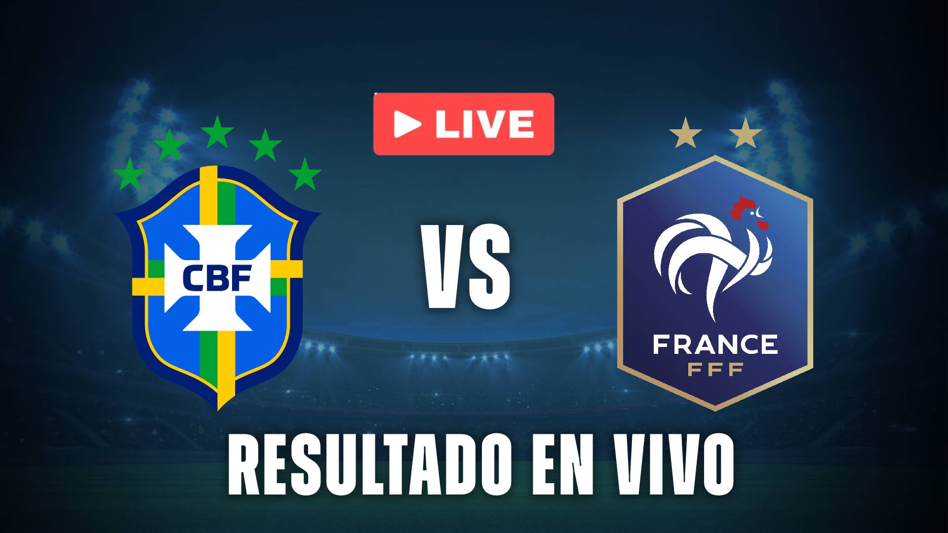 Brasil vs Francia resultado en vivo