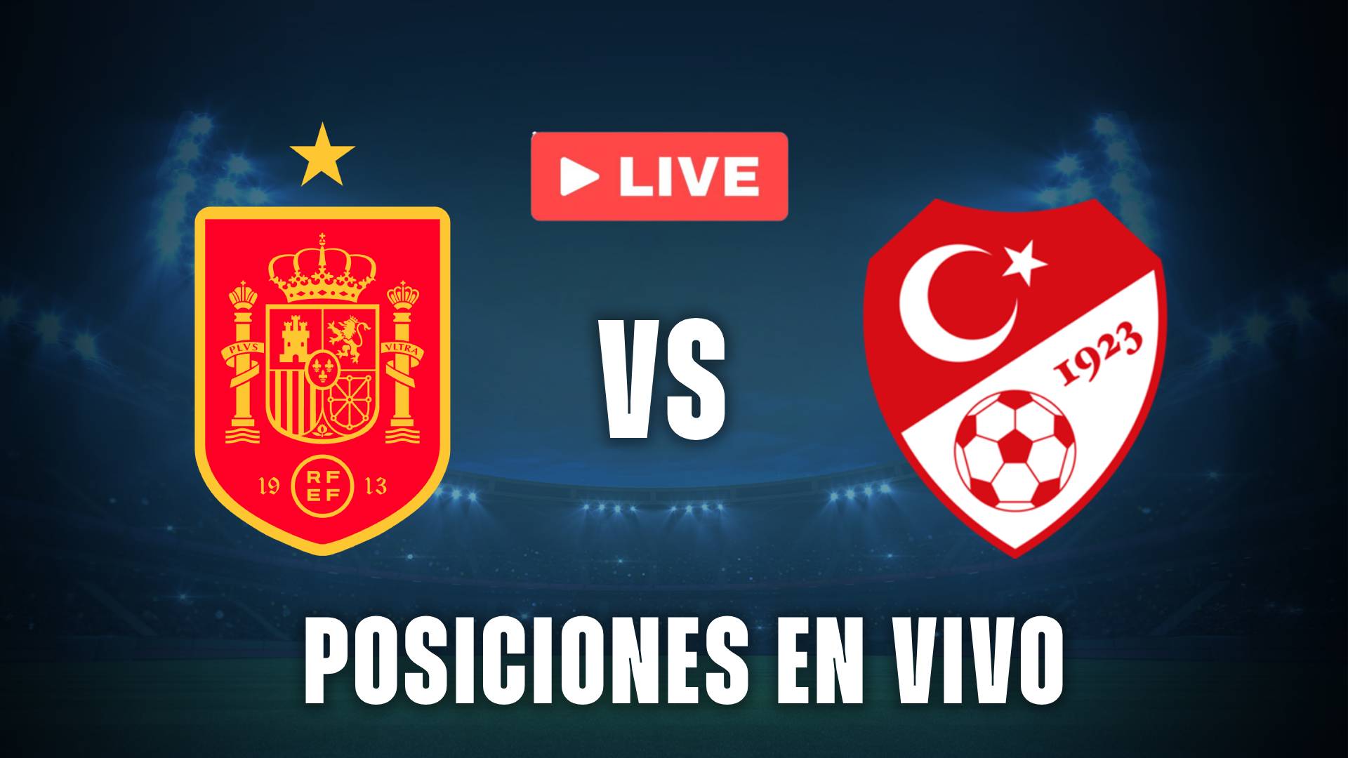 España vs Turquía posiciones