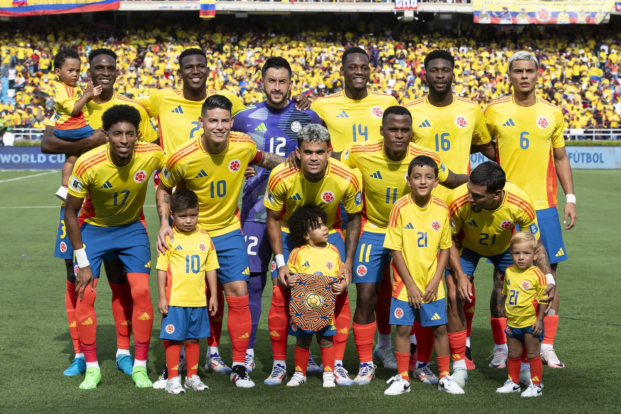 Selección Colombia hoy nómina titular