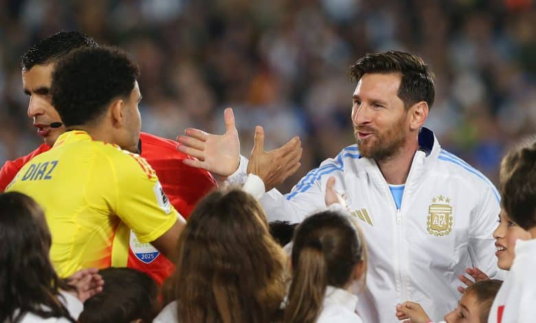 lionel messi con luis diaz