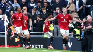 Como salió el Manchester United hoy vs Tottenham. (Getty Images)