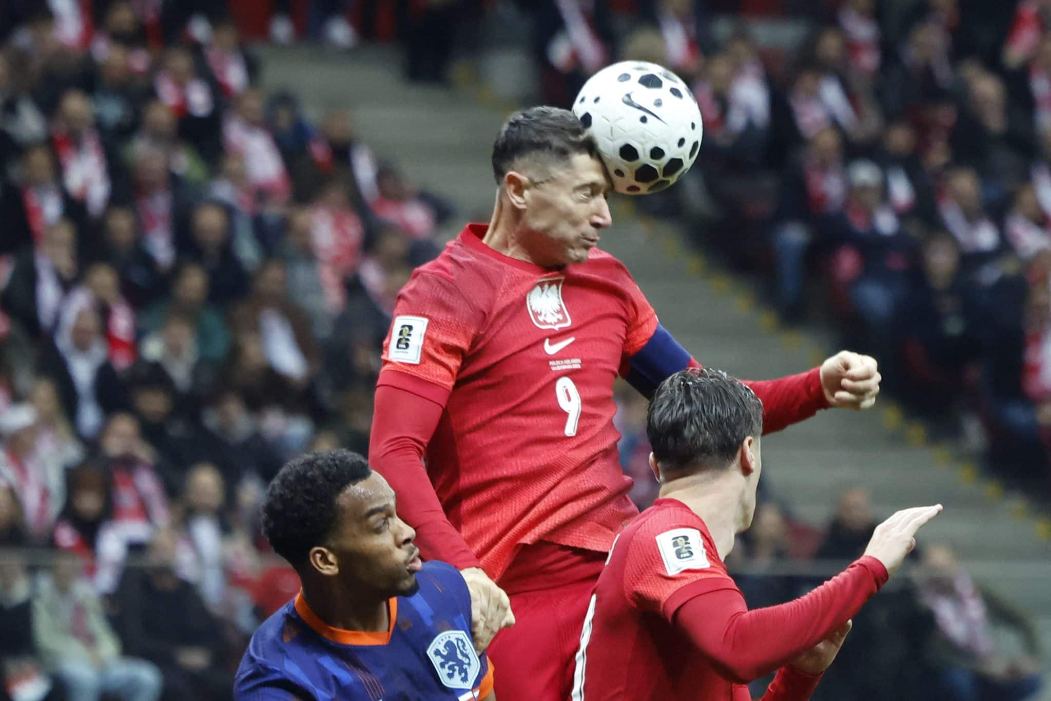 Robert Lewandowski hoy: rendimiento en Polonia vs Países Bajos (Getty Images)