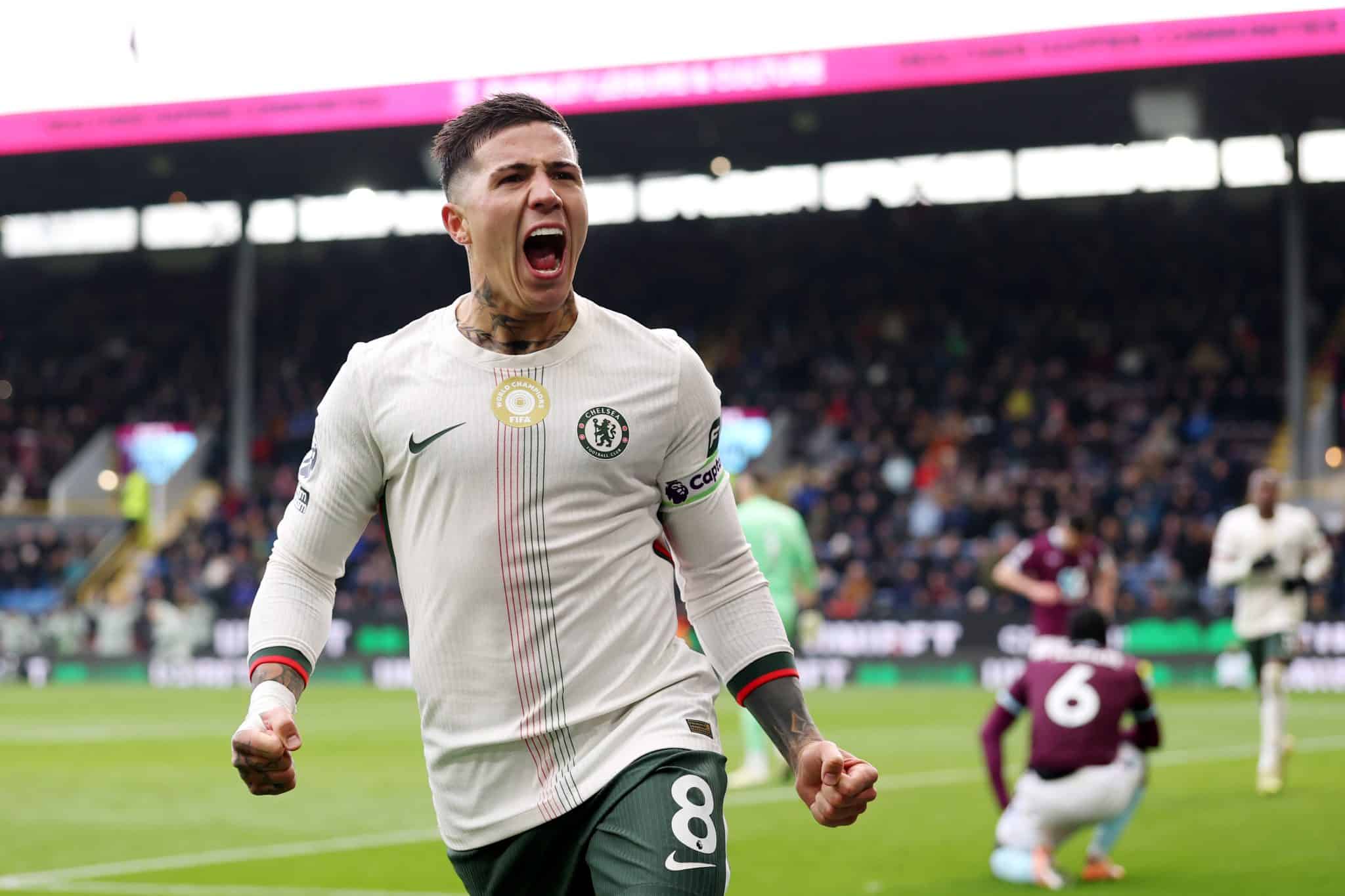 Enzo Fernández: así fue el gol ante Burnley por Premier League (Getty Images)
