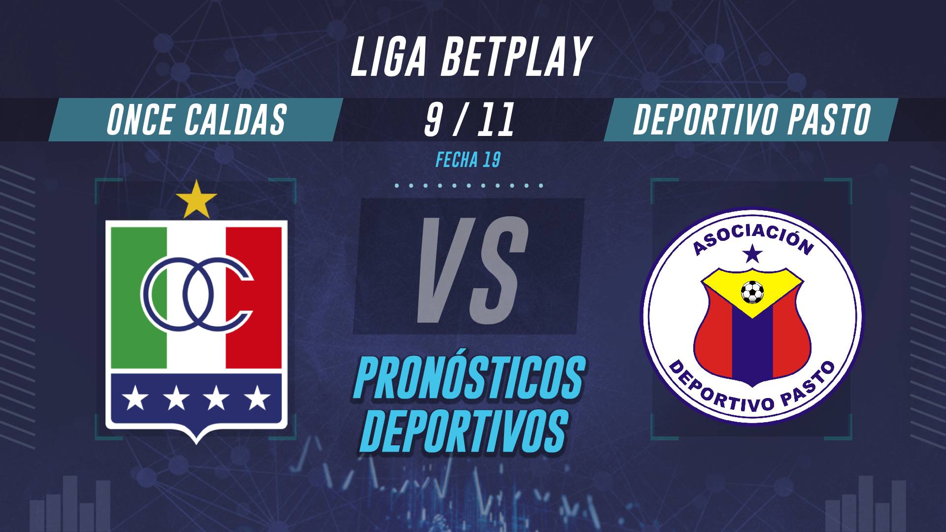 Once Caldas vs Deportivo Pasto pronostico