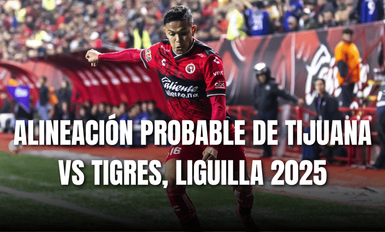 PORTADA_Alineación probable Tijuana para enfrentar a Tigres, CF ida, AP 2025