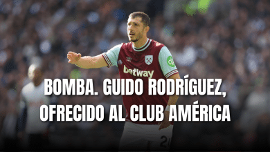 Guido Rodríguez con el West Ham en 2024