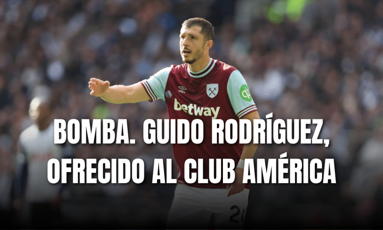 Guido Rodríguez con el West Ham en 2024