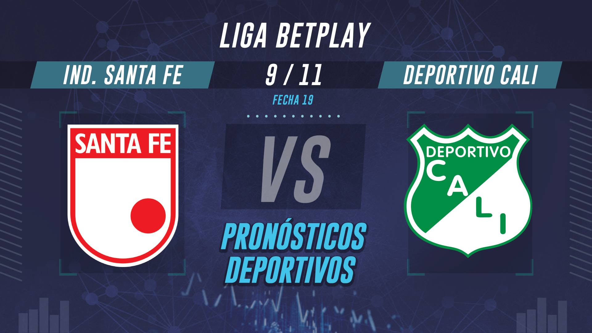 Santa Fe vs Deportivo Cali pronósticos