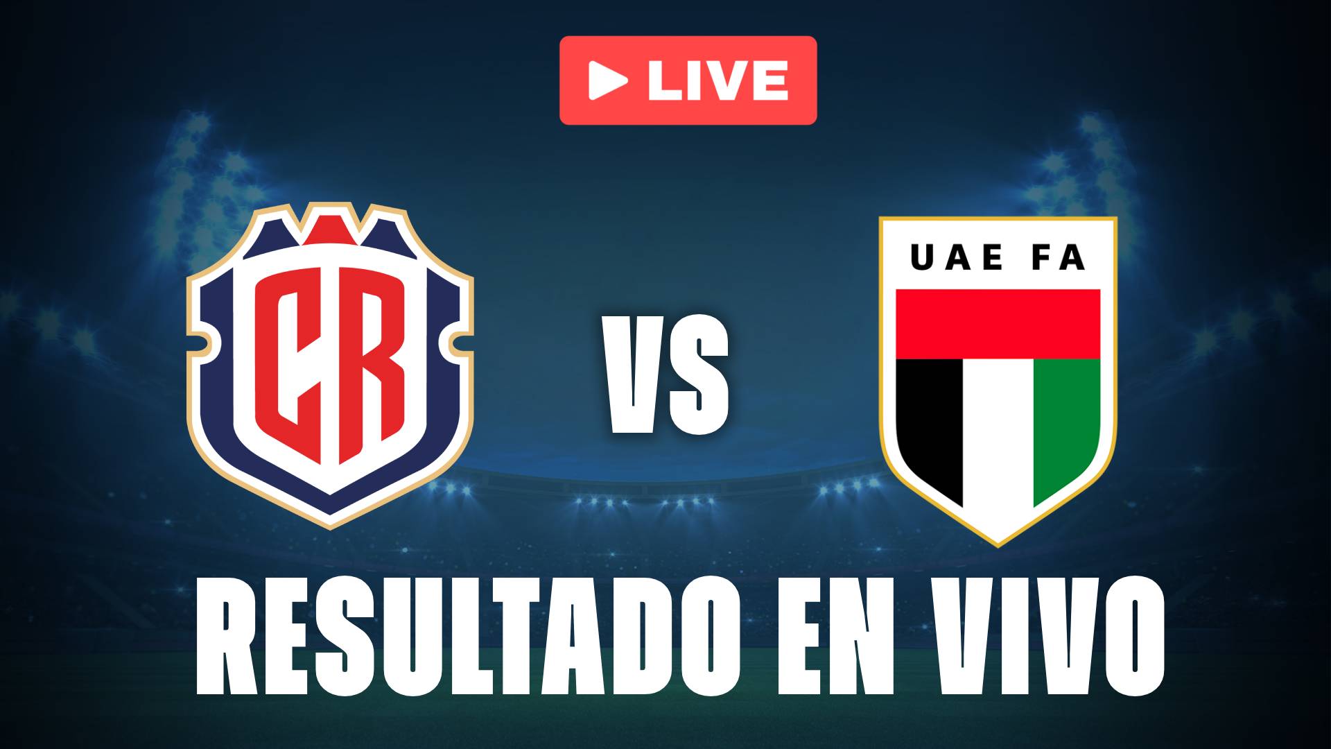 Costa Rica vs Emiratos Árabes Unidos: resultado EN VIVO y estadísticas del Mundial Sub 17