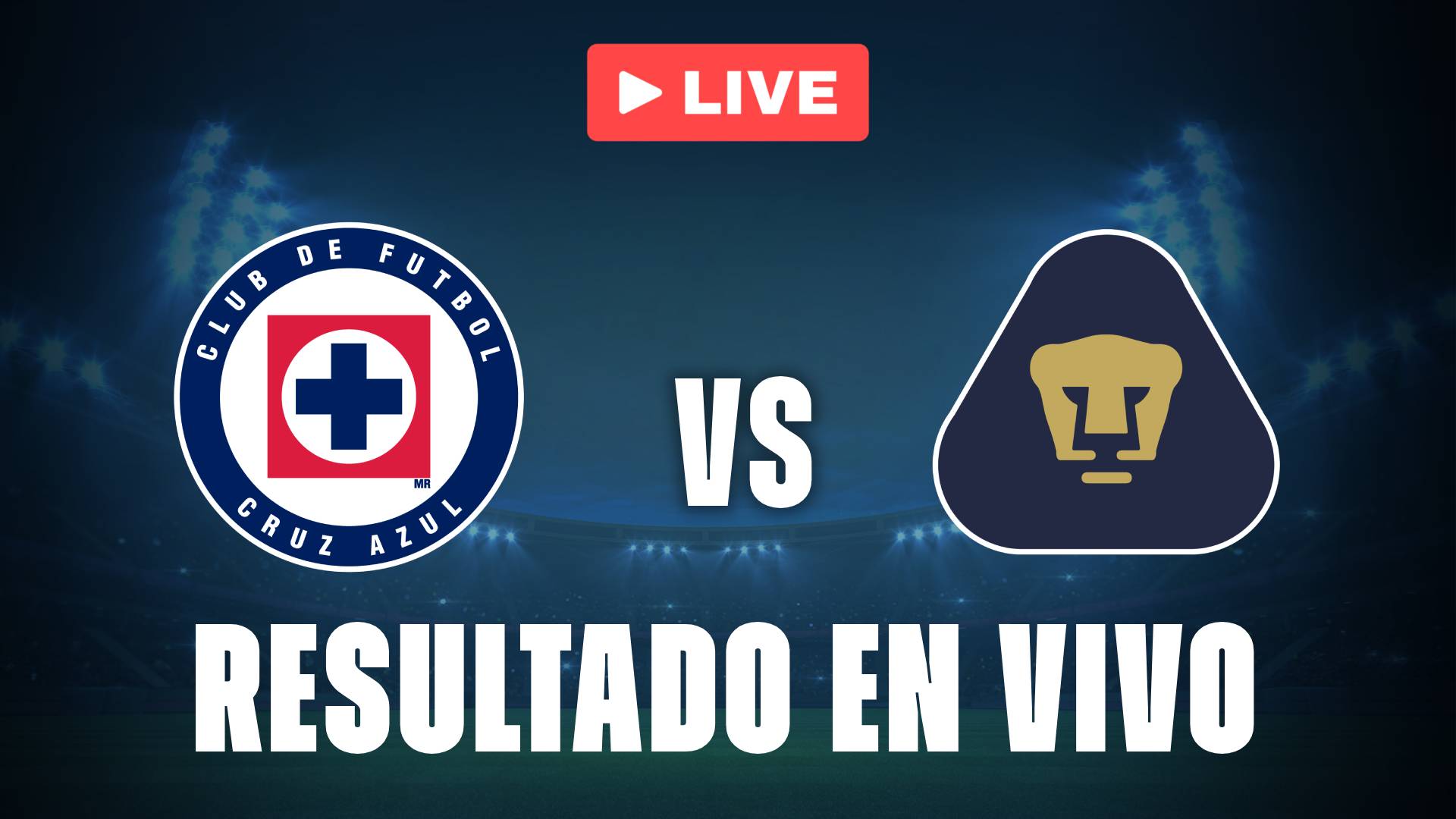 Cruz Azul vs Pumas: resultado EN VIVO y estadísticas en la Liga MX
